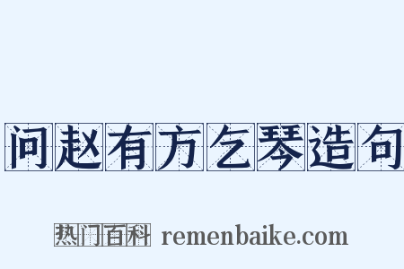 问赵有方乞琴造句是什么意思的图片